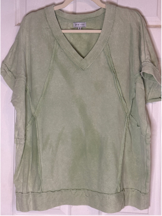 SAGE + FIG Tops - SAGE + FIG Short Sleeve Tee M Sage Green